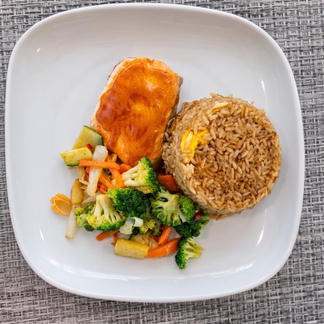 Hibachi Salmon.