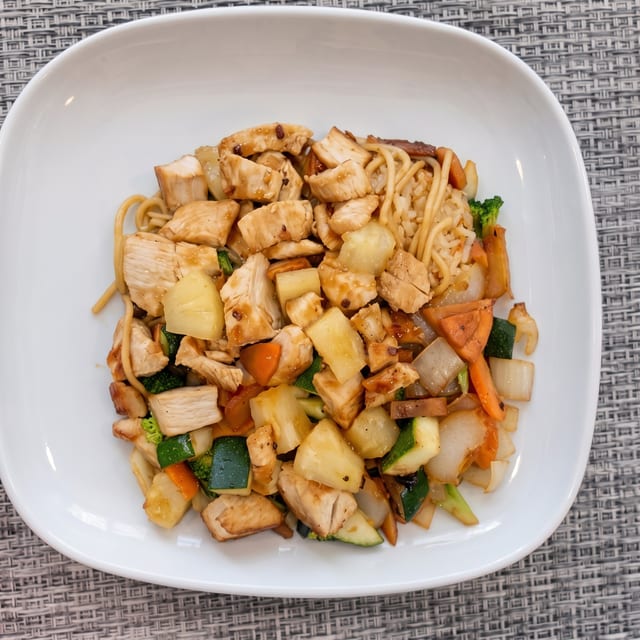 Hibachi Teriyaki Pineapple Chicken.