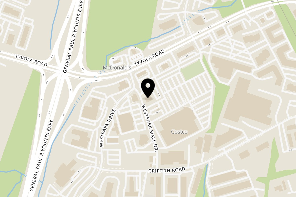 Map showing the location of Kabuto Japanese Steak House & Sushi Bar on 446 Tyvola Rd in Charlotte